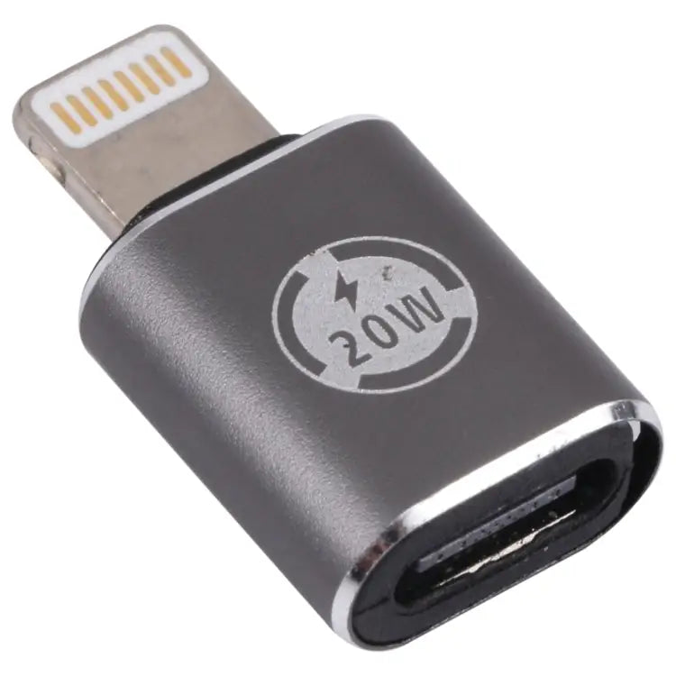 20W 8 Pin Male to USB-C / Type-C Female Straight Charging Adapter Straight - Straight