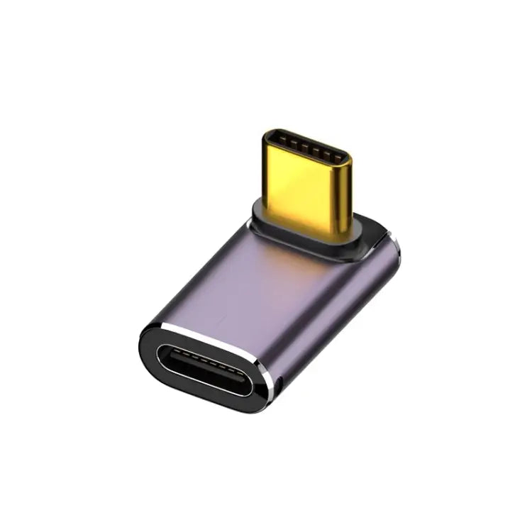 240W USB-C/Type-C Female to USB-C/Type-C Male 40Gbps Vertical Angle Adapter with Light Vertical Angle Adapter