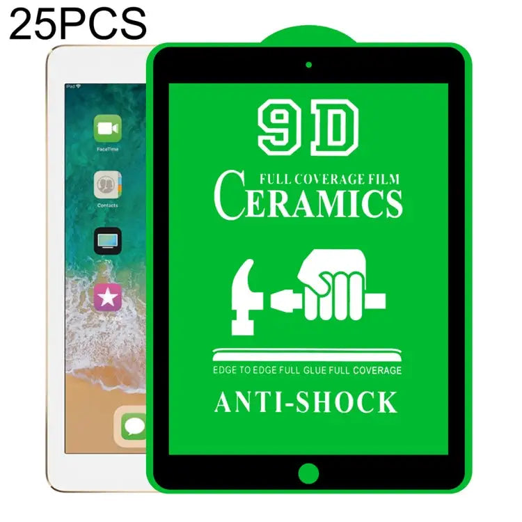 25 PCS 9D Full Screen Full Glue Ceramic Film For iPad 4 / 3 / 2 9.7 inch (25 PCS) For iPad 10.2 2021 / 2020 / 2019 (25