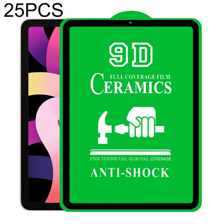 25 PCS 9D Full Screen Full Glue Ceramic Film For iPad 4 / 3 / 2 9.7 inch (25 PCS) For iPad 10.2 2021 / 2020 / 2019 (25