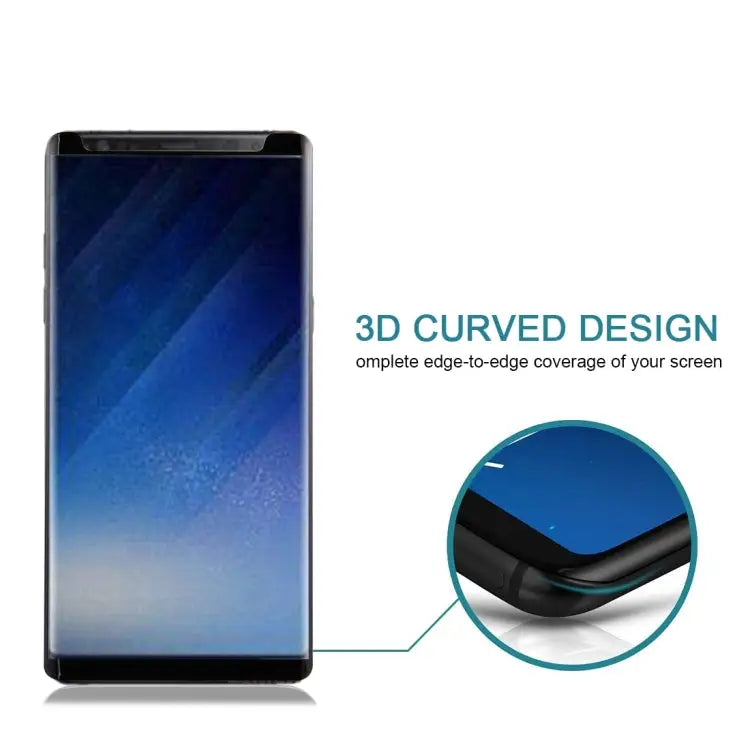 25 PCS For Galaxy Note 8 0.3mm 9H Surface Hardness 3D Curved Silk-screen Non-full Screen Tempered Glass Screen