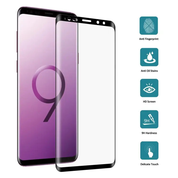 25 PCS For Galaxy Note9 0.3mm 9H Surface Hardness 3D Curved Edge Full Screen Tempered Glass Film - For Galaxy Note9