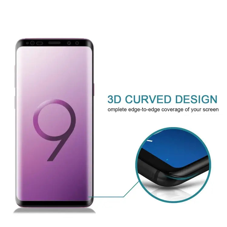 25 PCS For Galaxy Note9 0.3mm 9H Surface Hardness 3D Curved Edge Full Screen Tempered Glass Film - For Galaxy Note9