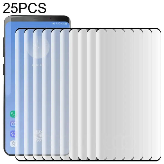 25 PCS For Galaxy S10 0.3mm 9H 3D Full Screen Tempered Glass Film Screen Fingerprint Unlocking is Supported