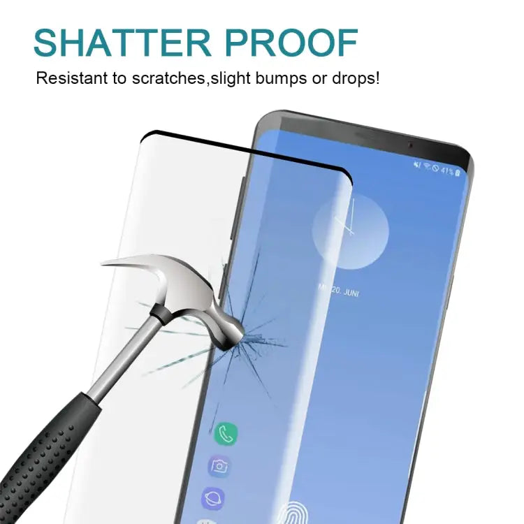 25 PCS For Galaxy S10 0.3mm 9H 3D Full Screen Tempered Glass Film Screen Fingerprint Unlocking is Supported