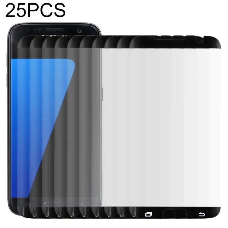 25 PCS For Galaxy S7 Edge / G935 0.26mm 9H Surface Hardness Curved Surface Non-full Screen Tempered Glass Film - Black
