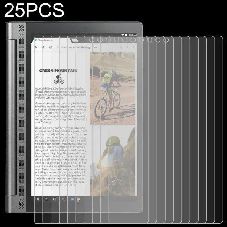 25 PCS For Lenovo Yoga Tab3 Pro-X90Y 10.1 9H 0.3mm Explosion-proof Tempered Glass Film For Lenovo Yoga Tab3 Pro-X90Y