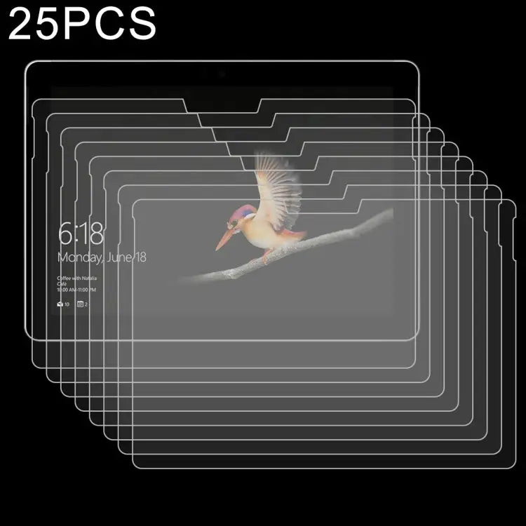 25 PCS For Microsoft Surface Go 2 9H 2.5D Explosion-proof Tempered Glass Film For Microsoft Surface Go 2 (25 PCS)