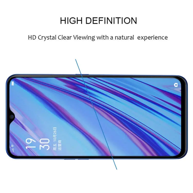 25 PCS For OPPO A5 / A9 (2020) / A56 5G Full Glue Full Cover Screen Protector Tempered Glass Film For OPPO A5 / A9(25