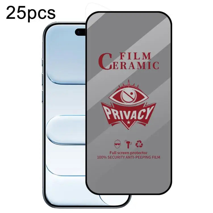 25pcs Full Coverage HD Privacy Ceramic Film - For iPhone Air - Apple Accessories