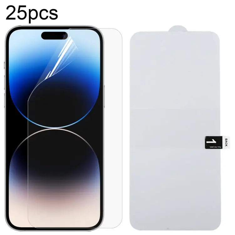 25pcs Full Screen Protector Explosion-proof Hydrogel Film For iPhone 16 Pro Max For iPhone 16 Pro For iPhone 16 Plus