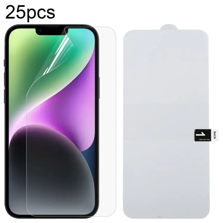 25pcs Full Screen Protector Explosion-proof Hydrogel Film For iPhone 16 Pro Max For iPhone 16 Pro For iPhone 16 Plus