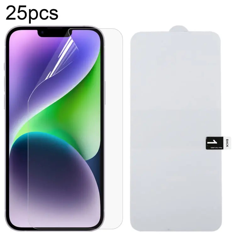 25pcs Full Screen Protector Explosion-proof Hydrogel Film For iPhone 16 Pro Max For iPhone 16 Pro For iPhone 16 Plus