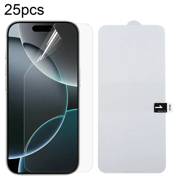 25pcs Full Screen Protector Explosion-proof Hydrogel Film For iPhone 16 Pro Max For iPhone 16 Pro For iPhone 16 Plus