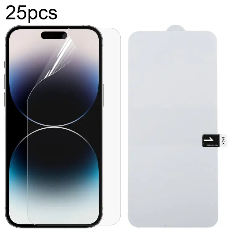 25pcs Full Screen Protector Explosion-proof Hydrogel Film For iPhone 16 Pro Max For iPhone 16 Pro For iPhone 16 Plus