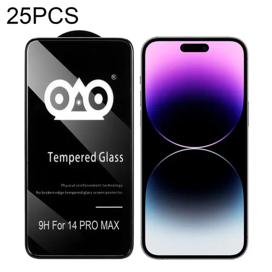 25pcs Shockproof Anti-breaking Edge Airbag Tempered Glass Film - For iPhone 14 Pro Max (25 PCS)