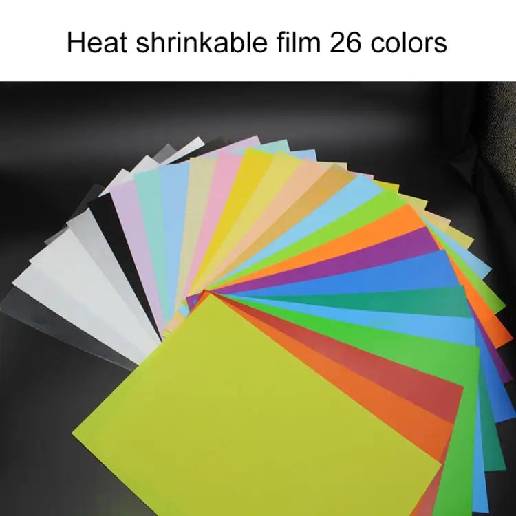 26 Colors in 1 Colorful Scrub Heat Shrink Film DIY Heat Shrink Film DIY Heat Shrink Film (Colorful) - DIY Heat Shrink