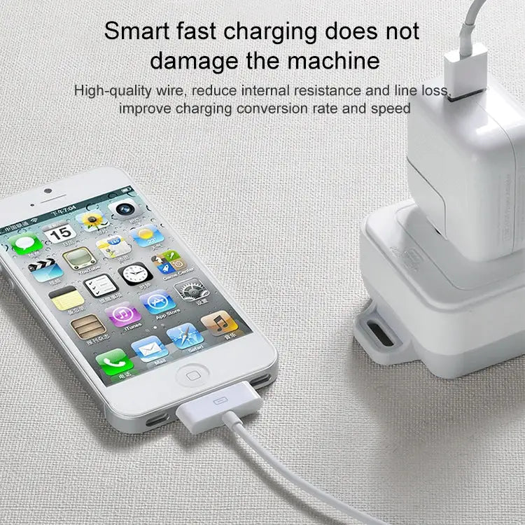 2m 30 Pin Data Sync Cable For iPhone 4 & 4S iPhone 3GS / 3G iPad 3 / iPad 2 / iPad - White