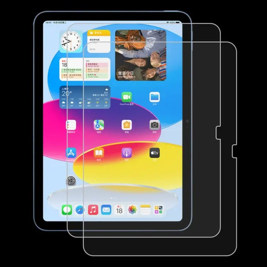2pcs 0.26mm 9H 2.5D Explosion-proof Tempered Glass Film For iPad 10th Gen 10.9 2022(2 PCS) - For iPad 10th Gen 10.9
