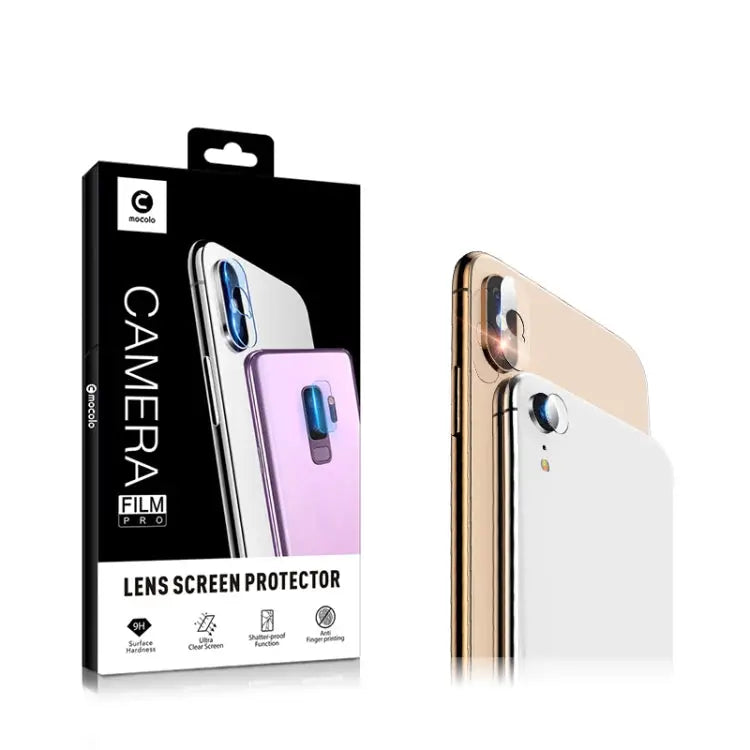 2pcs mocolo 0.15mm 9H 2.5D Round Edge Rear Camera Lens Tempered Glass Film for iphone xs / x for iphone xr for iphone