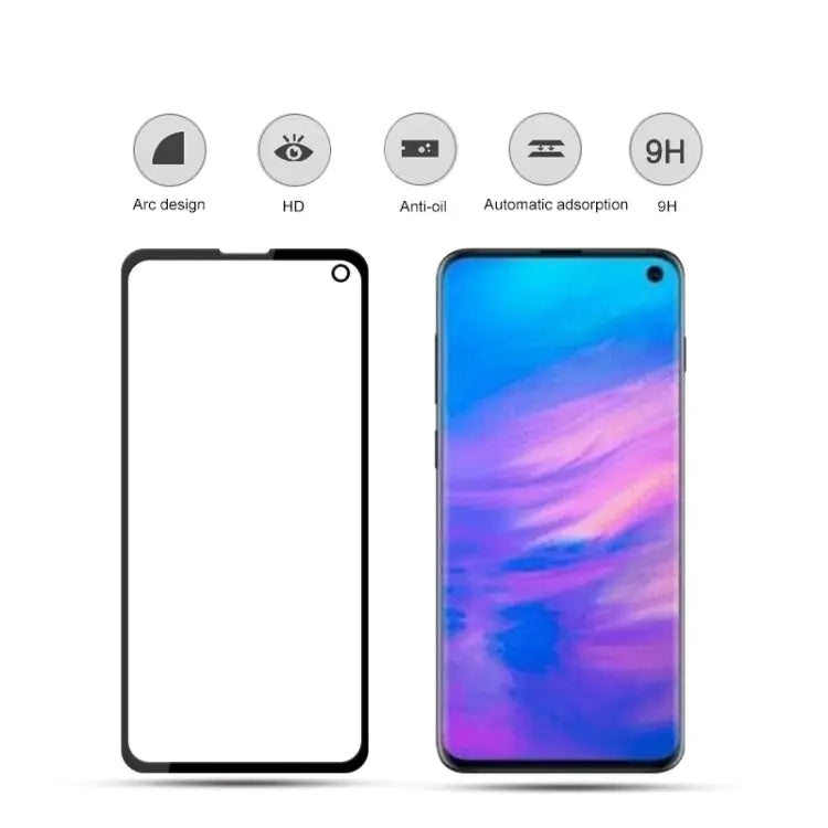 2Pcs mocolo 0.33mm 9H 2.5D Full Glue Tempered Glass Film for Samsung Galaxy S10e Galaxy S10e - Galaxy S10e