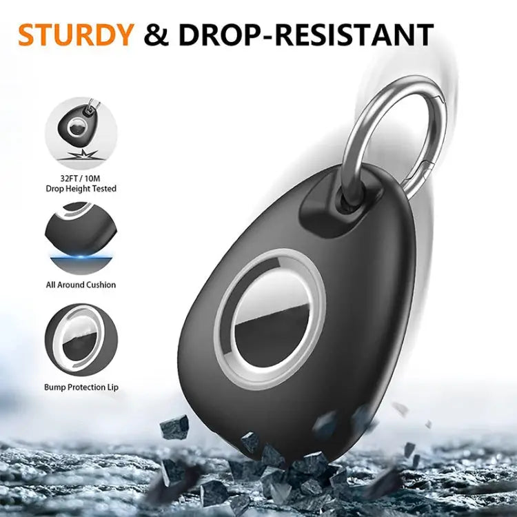 2pcs Waterproof Anti-drop Anti-lost Tracker Positioning TPU Protective Case for AirTag - Apple Accessories