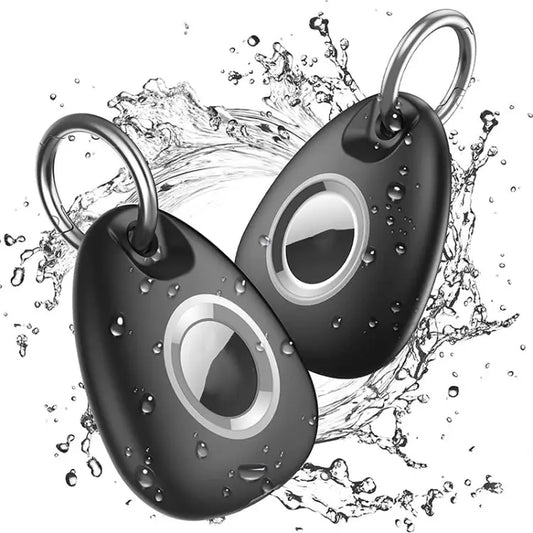 2pcs Waterproof Anti-drop Anti-lost Tracker Positioning TPU Protective Case for AirTag - Apple Accessories
