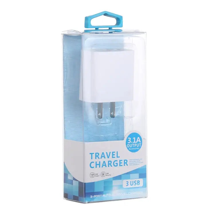 3.1A 3 USB Ports Quick Charger Travel Charger US Plug - LZ-528