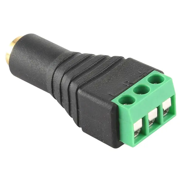 3.5mm Female Plug 3 Pin Terminal Block Stereo Audio Connector 3.5mm Female (3 Pin) - 3.5mm Female (3 Pin)