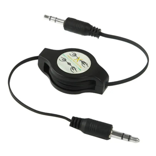 3.5mm Retractable Aux Audio Cable Compatible with Phones Tablets Headphones MP3 Player Car/Home Stereo & More Length: