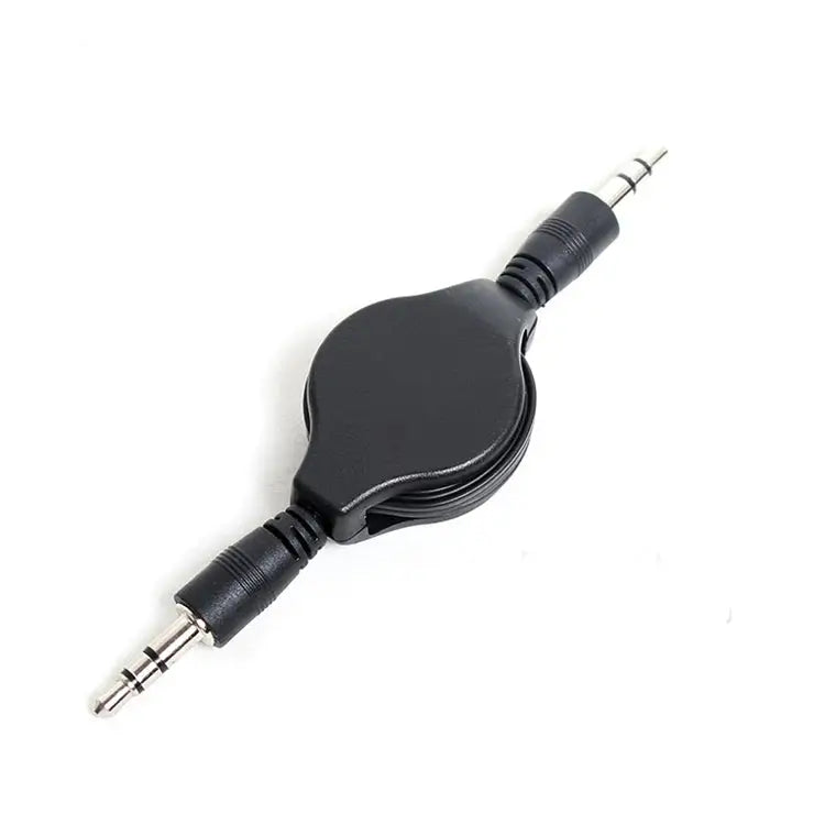 3.5mm Retractable Aux Audio Cable Compatible with Phones Tablets Headphones MP3 Player Car/Home Stereo & More Length: