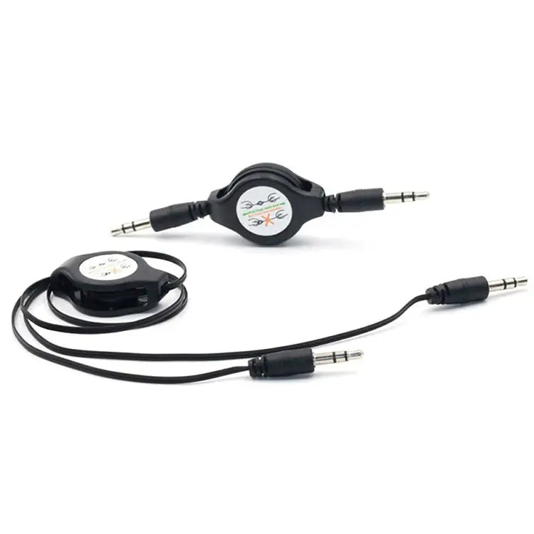 3.5mm Retractable Aux Audio Cable Compatible with Phones Tablets Headphones MP3 Player Car/Home Stereo & More Length: