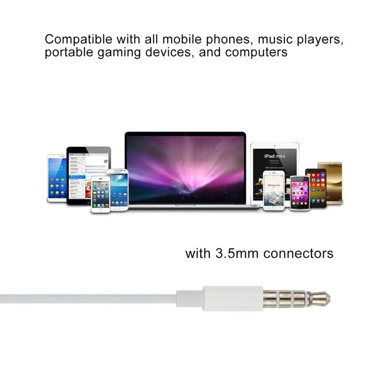 3.5mm Wired Earphone for Android Phones / PC / MP3 Player / Laptops Cable Length:1.2m