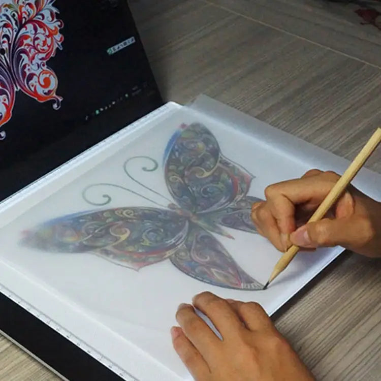 3.5W 5V LED USB Three Level of Brightness Dimmable A4 Acrylic Scale Copy Boards Anime Sketch Drawing Sketchpad with USB