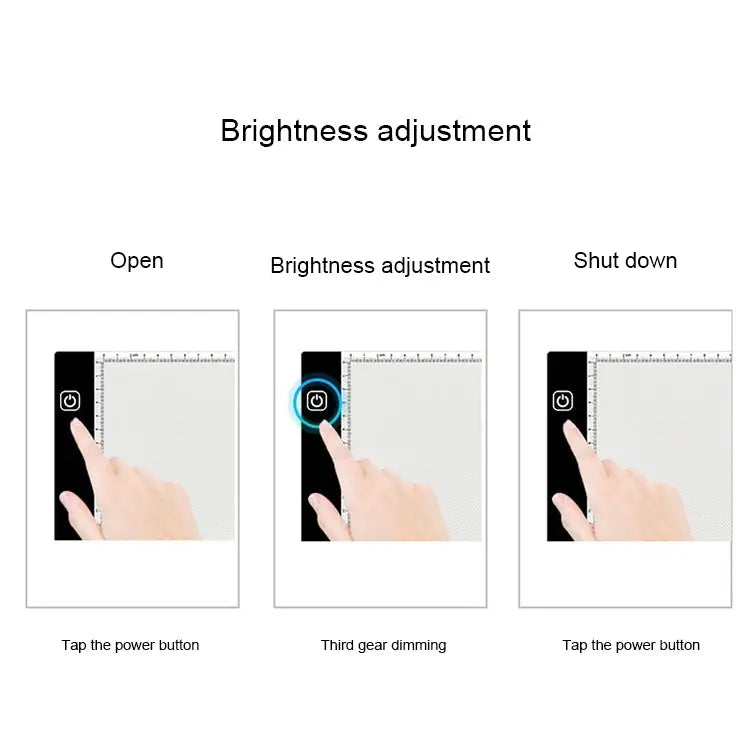 3.5W 5V LED USB Three Level of Brightness Dimmable A4 Acrylic Scale Copy Boards Anime Sketch Drawing Sketchpad Copy