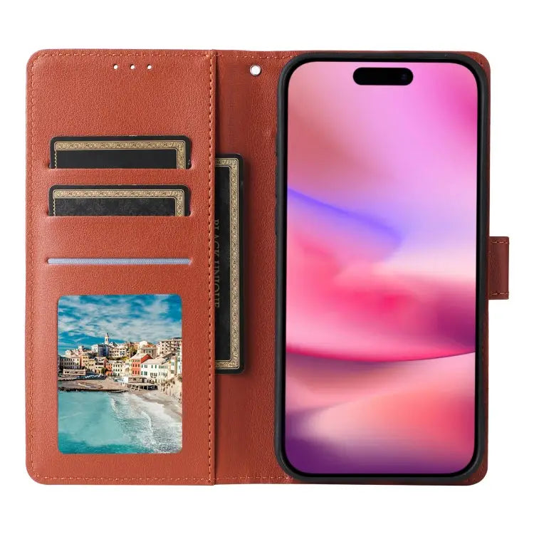 3-Card Slots Multifunctional Leather Phone Case For iPhone 16 For iPhone 15 Pro Max For iPhone 15 Pro For iPhone 15