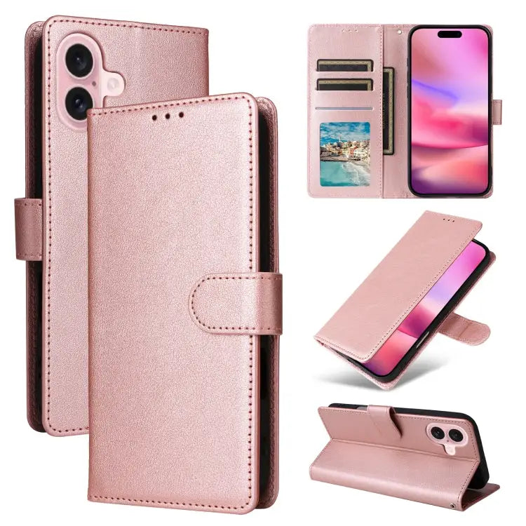 3-Card Slots Multifunctional Leather Phone Case For iPhone 16 For iPhone 15 Pro Max For iPhone 15 Pro For iPhone 15
