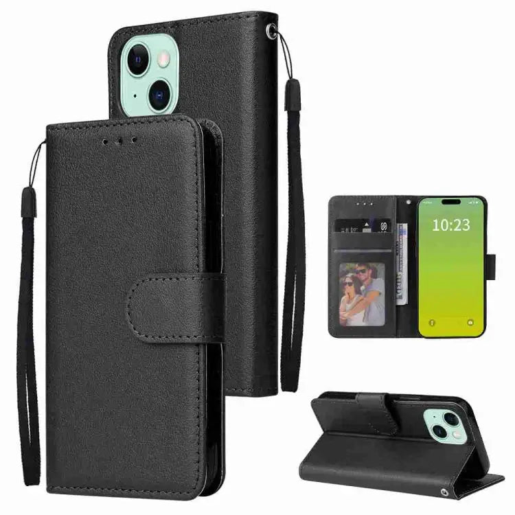 3-Card Slots Multifunctional Leather Phone Case For iPhone 16 For iPhone 15 Pro Max For iPhone 15 Pro For iPhone 15