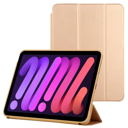 3-fold Horizontal Flip Smart Leather Case with Sleep / Wake-up Function & Holder For iPad mini 6 - For iPad mini 6