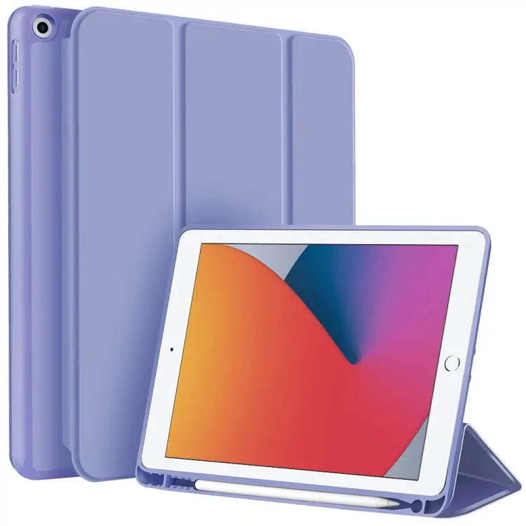 3-fold TPU Smart Leather Tablet Case with Pen Slot For iPad Pro 11 2022 / 2021 / 2020 For iPad Air 5 / 4 For iPad 10.2