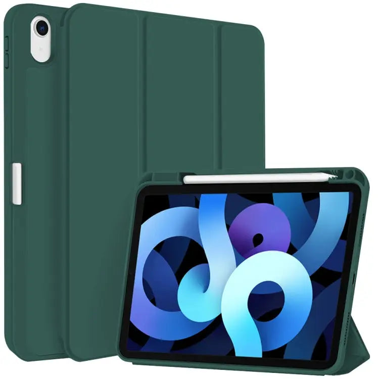 3-fold TPU Smart Leather Tablet Case with Pen Slot For iPad Pro 11 2022 / 2021 / 2020 For iPad Air 5 / 4 For iPad 10.2