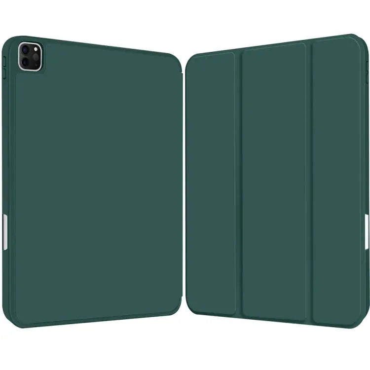 3-fold TPU Smart Leather Tablet Case with Pen Slot For iPad Pro 11 2022 / 2021 / 2020 For iPad Air 5 / 4 For iPad 10.2