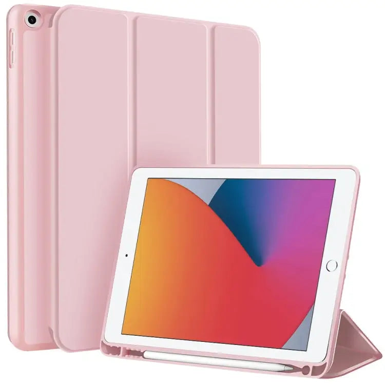 3-fold TPU Smart Leather Tablet Case with Pen Slot For iPad Pro 11 2022 / 2021 / 2020 For iPad Air 5 / 4 For iPad 10.2