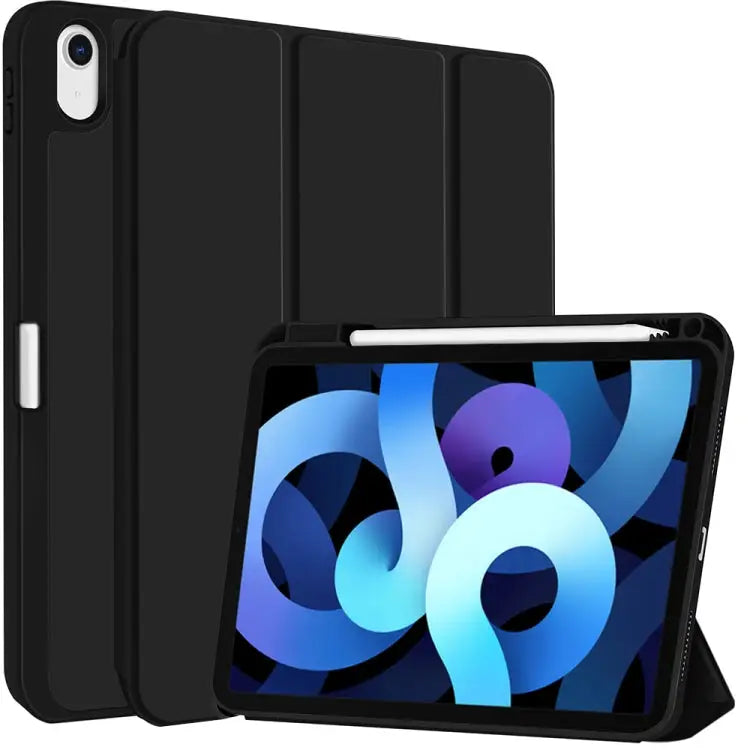 3-fold TPU Smart Leather Tablet Case with Pen Slot For iPad Pro 11 2022 / 2021 / 2020 For iPad Air 5 / 4 For iPad 10.2