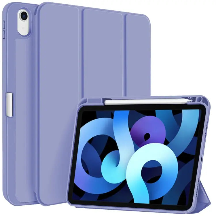 3-fold TPU Smart Leather Tablet Case with Pen Slot For iPad Pro 11 2022 / 2021 / 2020 For iPad Air 5 / 4 For iPad 10.2