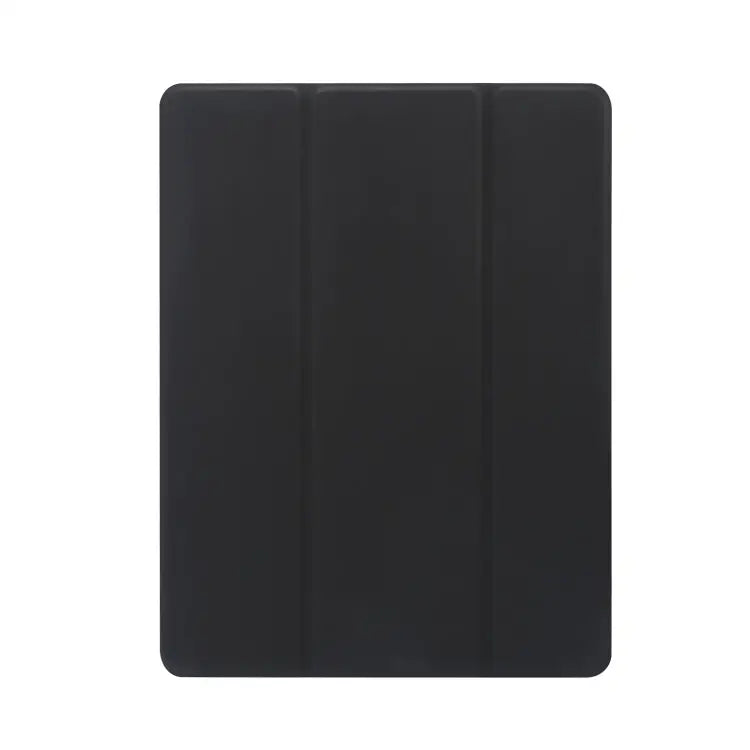 3-folding Electric Pressed Skin Texture Horizontal Flip Shockproof Transparent TPU + PU Leather Case with Holder & Pen
