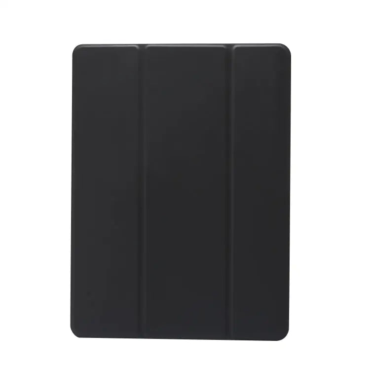 3-folding Electric Pressed Skin Texture Horizontal Flip Shockproof Transparent TPU + PU Leather Case with Holder & Pen