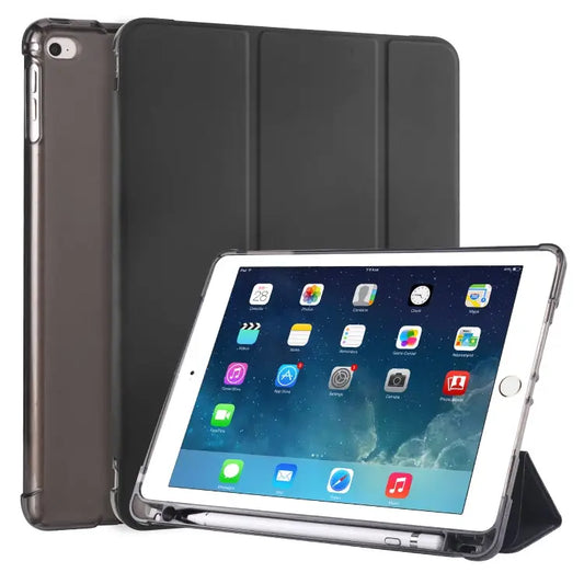 3-folding Horizontal Flip PU Leather + Shockproof TPU Case with Holder & Pen Slot For iPad Air / Air 2 / 9.7 (2017) &