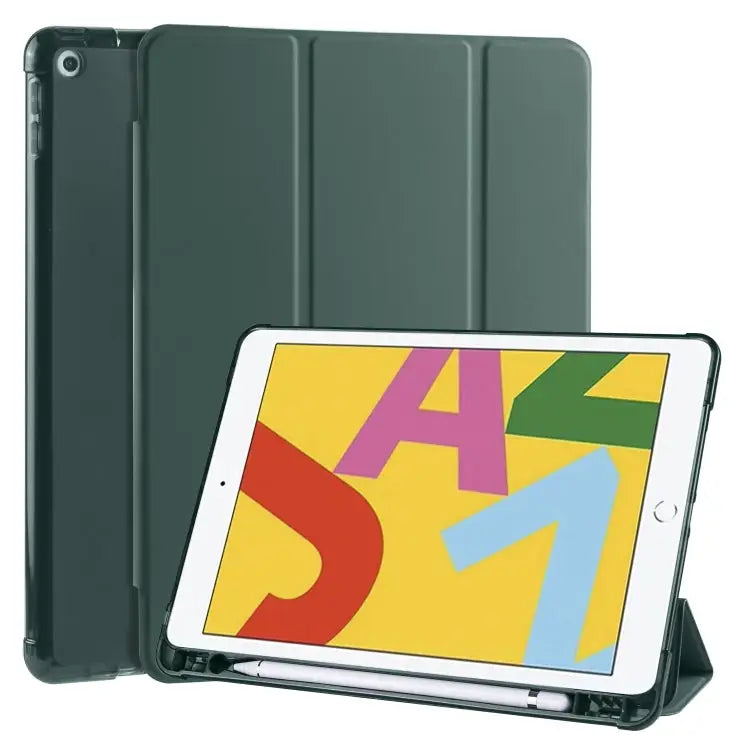 3-folding Horizontal Flip PU Leather + Shockproof TPU Case with Holder & Pen Slot For iPad Pro 11 (2020) / iPad Pro