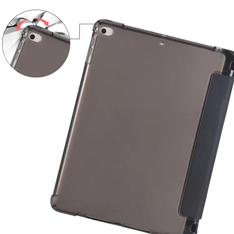 3-folding Horizontal Flip PU Leather + Shockproof TPU Case with Holder & Pen Slot For iPad Air / Air 2 / 9.7 (2017) &